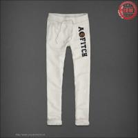 heren abercrombie and fitch elastisch sweatpants wit On Sale Wholesale 0kjbs250